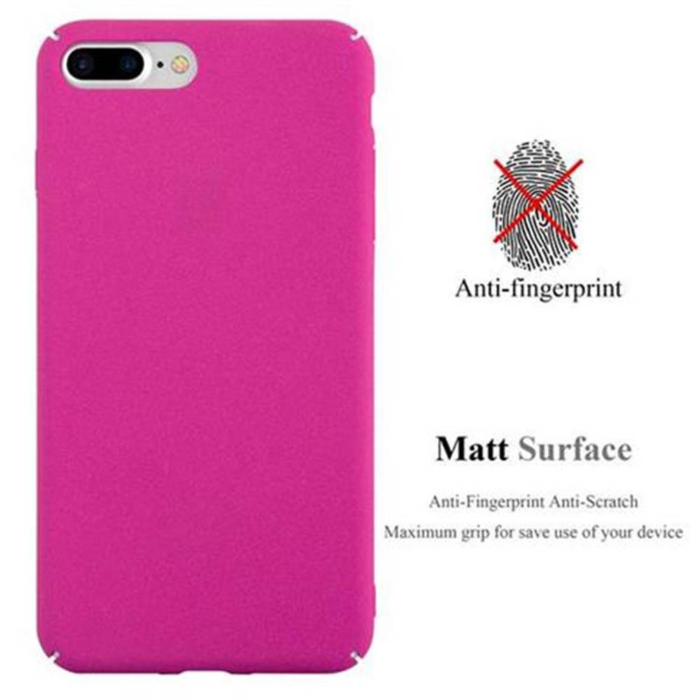 Cadorabo Schutzhülle für Apple iPhone 7 PLUS / 7S PLUS / 8 PLUS Hülle in Pink Etui Hard Case Handyhülle Cover