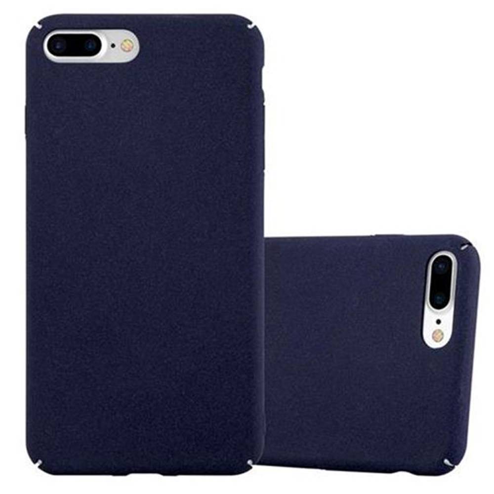 Cadorabo Schutzhülle für Apple iPhone 7 PLUS / 7S PLUS / 8 PLUS Hülle in Blau Etui Hard Case Handyhülle Cover