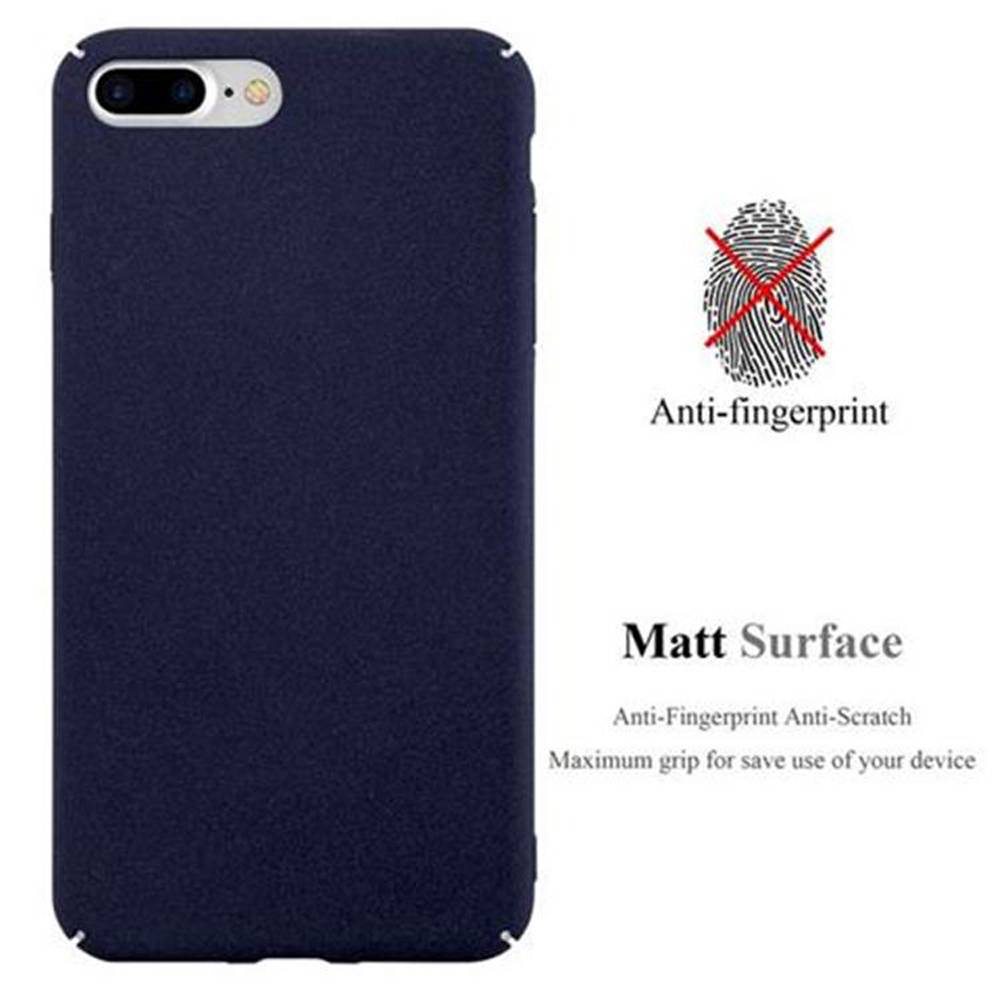 Cadorabo Schutzhülle für Apple iPhone 7 PLUS / 7S PLUS / 8 PLUS Hülle in Blau Etui Hard Case Handyhülle Cover