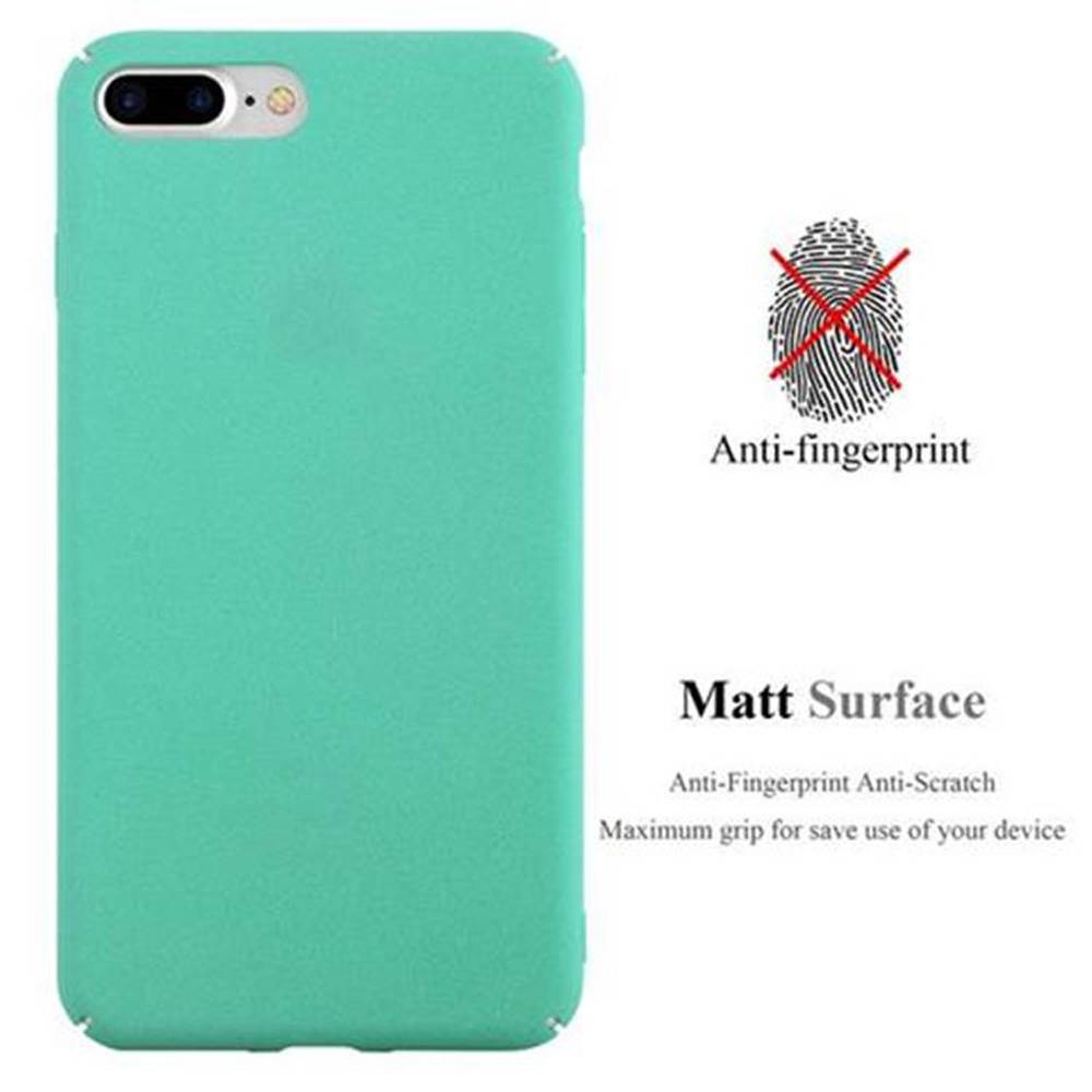 Cadorabo Schutzhülle für Apple iPhone 7 PLUS / 7S PLUS / 8 PLUS Hülle in Grün Etui Hard Case Handyhülle Cover