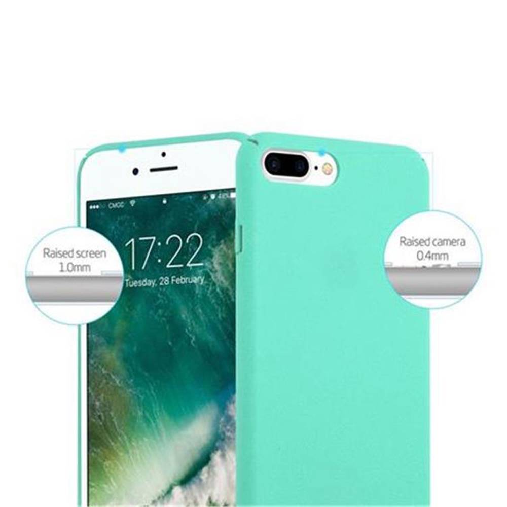 Cadorabo Schutzhülle für Apple iPhone 7 PLUS / 7S PLUS / 8 PLUS Hülle in Grün Etui Hard Case Handyhülle Cover