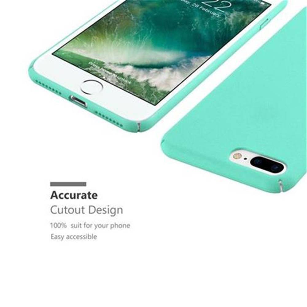 Cadorabo Schutzhülle für Apple iPhone 7 PLUS / 7S PLUS / 8 PLUS Hülle in Grün Etui Hard Case Handyhülle Cover