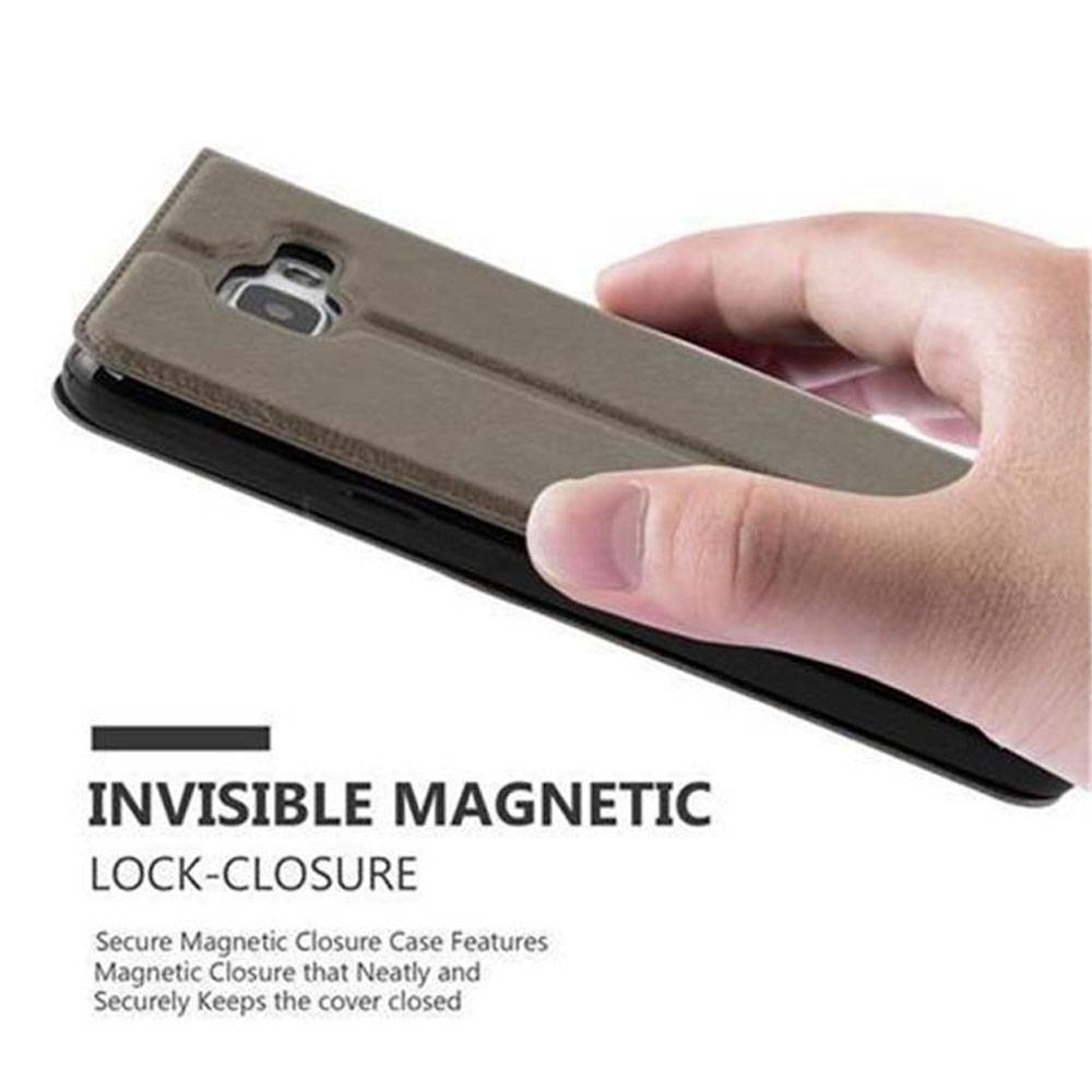 Cadorabo Schutzhülle für Samsung Galaxy A5 2016 Hülle in Braun Handyhülle Book Case Cover Etui