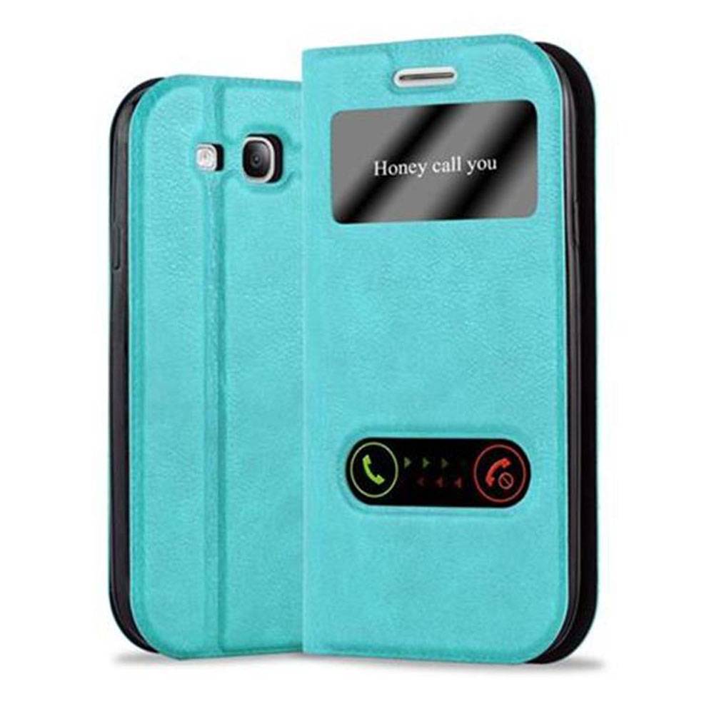 Cadorabo Schutzhülle für Samsung Galaxy S3 / S3 NEO Hülle in Türkis Handyhülle Book Case Cover Etui