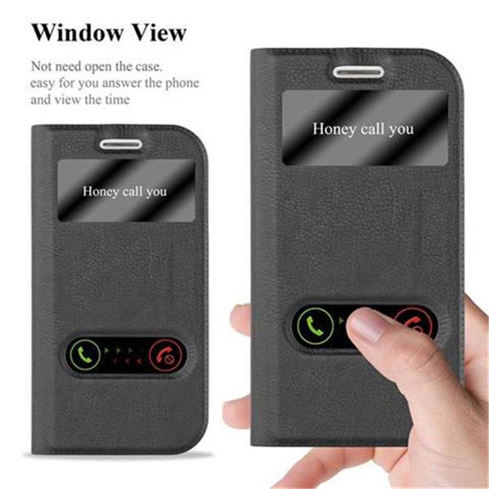 Cadorabo Schutzhülle für Samsung Galaxy S3 / S3 NEO Hülle in Schwarz Handyhülle Book Case Cover Etui