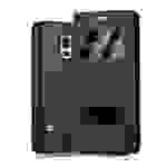 Cadorabo Schutzhülle für Samsung Galaxy S5 MINI / S5 MINI DUOS Hülle in Schwarz Handyhülle Book Case Cover Etui