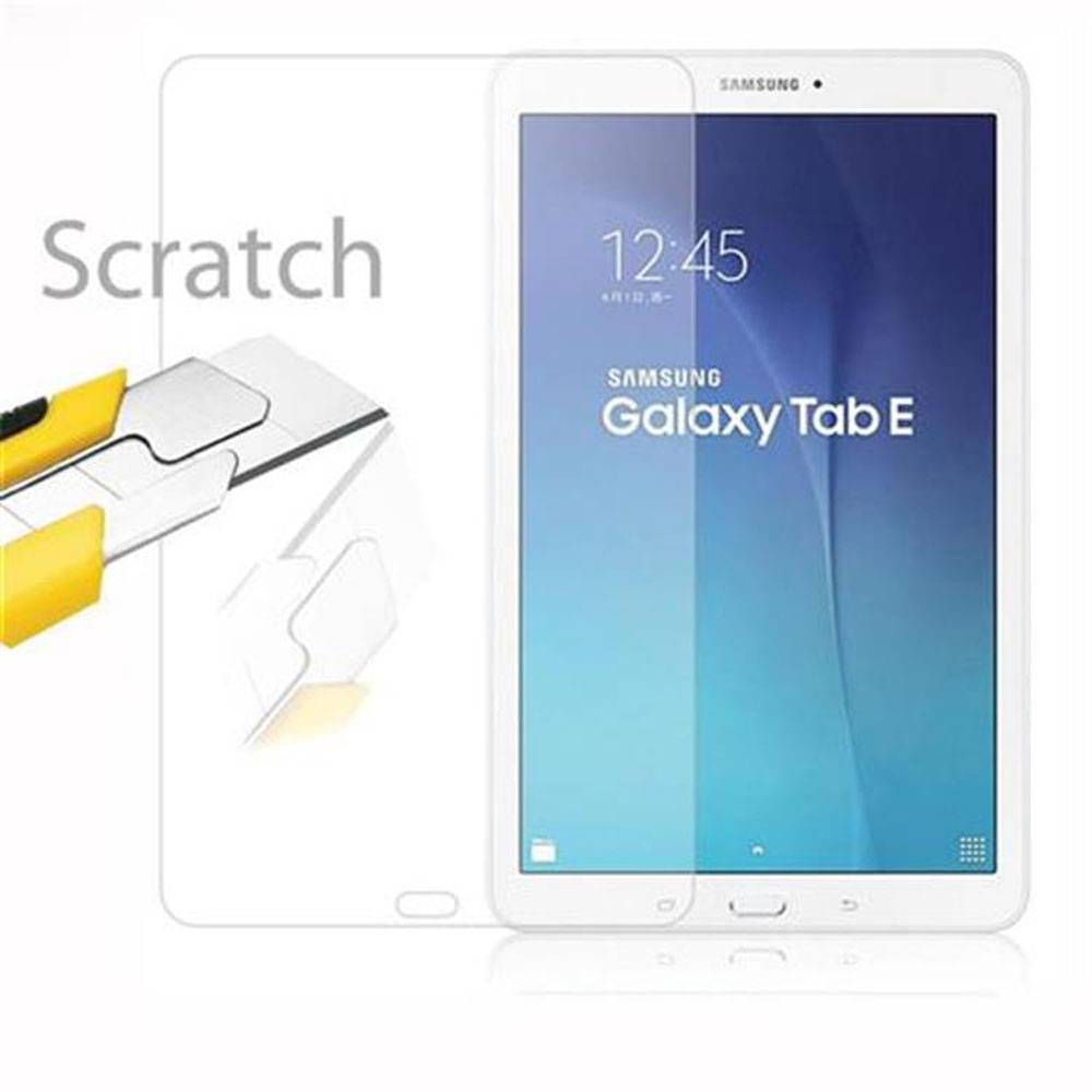 Cadorabo Panzer Folie für Samsung Galaxy TAB E (9.7 Zoll) in Transparent Schutzfolie Tablet Gehärtetes Tempered
