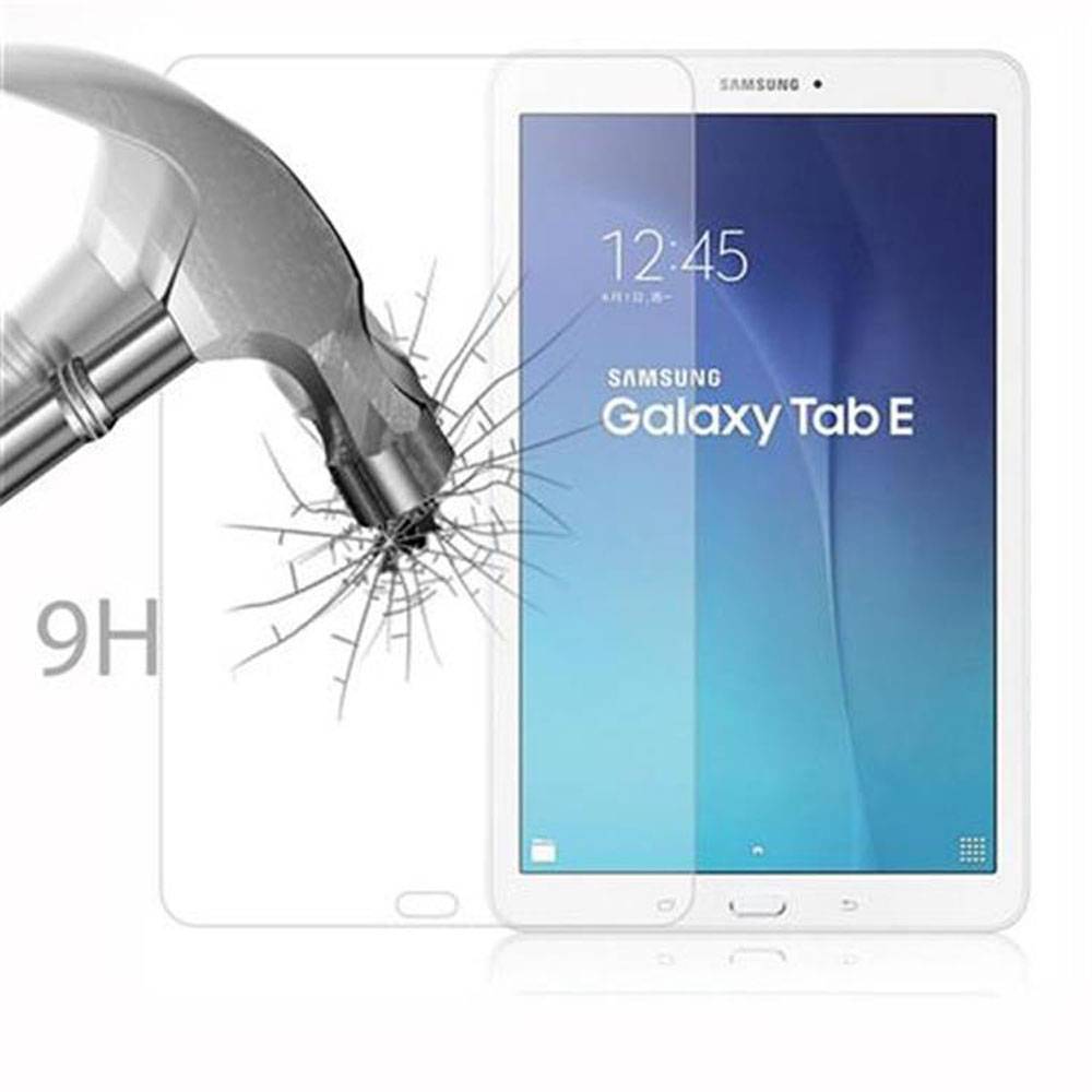 Cadorabo Panzer Folie für Samsung Galaxy TAB E (9.7 Zoll) in Transparent Schutzfolie Tablet Gehärtetes Tempered