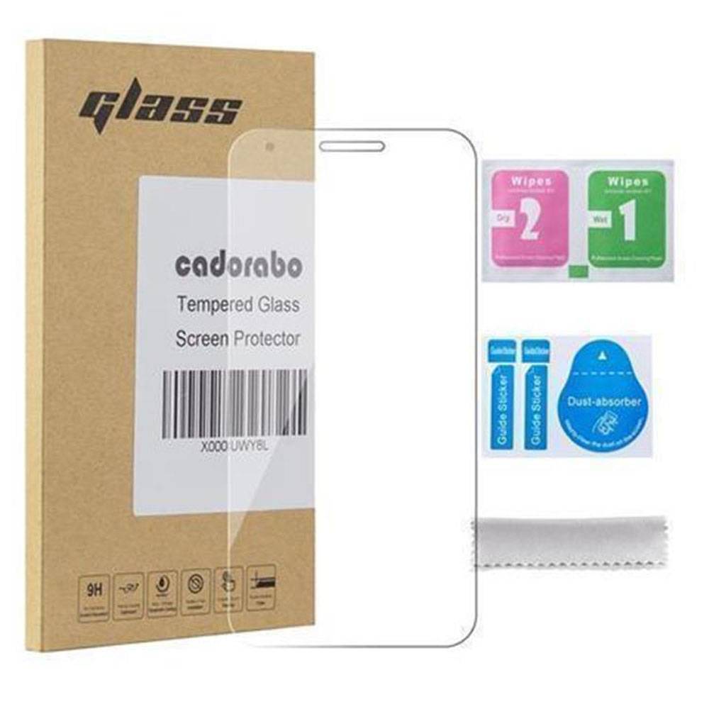 Cadorabo Panzer Folie für Alcatel PIXI 3 (5.5 Zoll) Schutzfolie in Transparent Gehärtetes Tempered Display-Schutzglas
