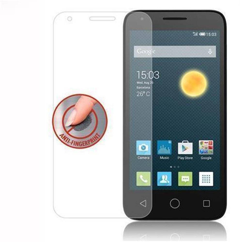 Cadorabo Panzer Folie für Alcatel PIXI 3 (5.5 Zoll) Schutzfolie in Transparent Gehärtetes Tempered Display-Schutzglas