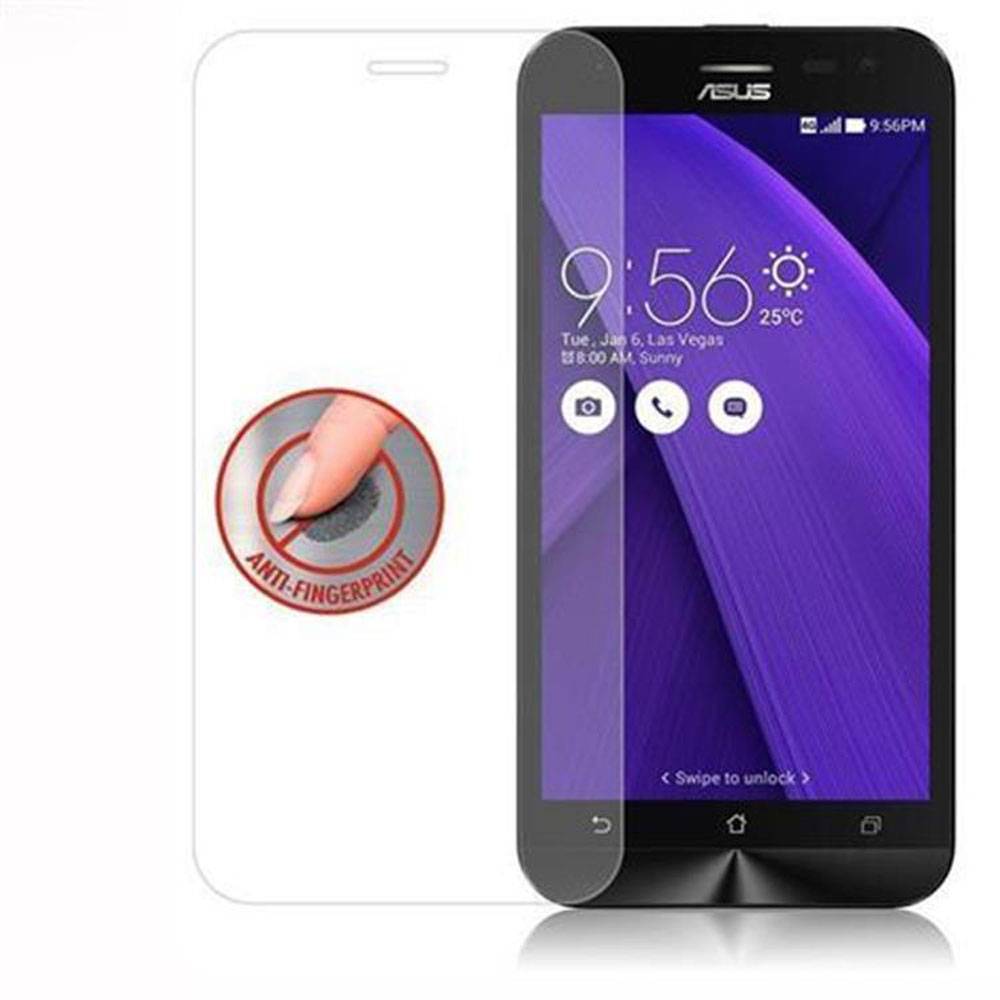 Cadorabo Panzer Folie für Asus ZenFone 2 (5 Zoll) Schutzfolie in Transparent Gehärtetes Tempered Display-Schutzglas