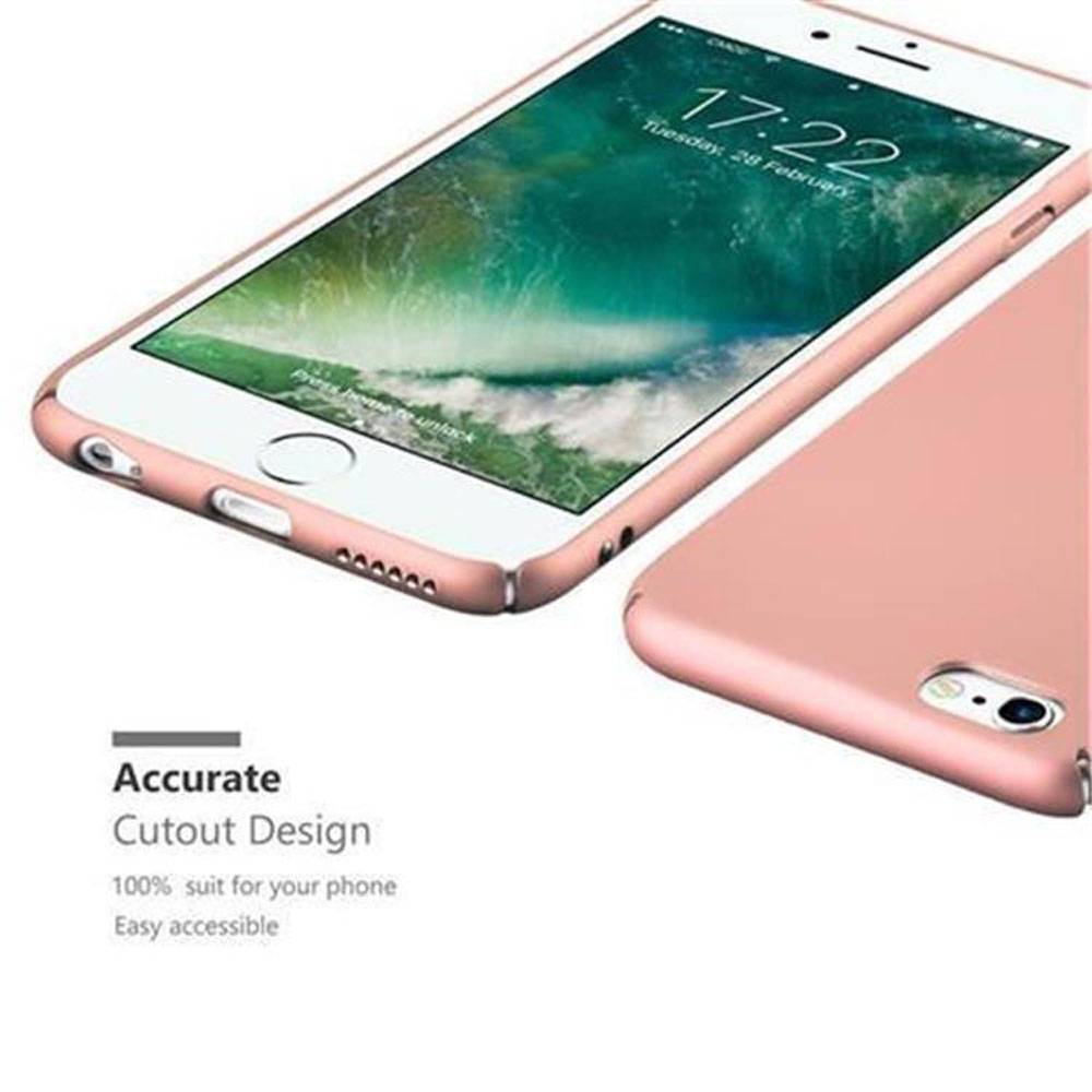 Cadorabo Hülle für Apple iPhone 6 PLUS / 6S PLUS Schutzhülle in Rosa Hard Case Handy Hülle Etui