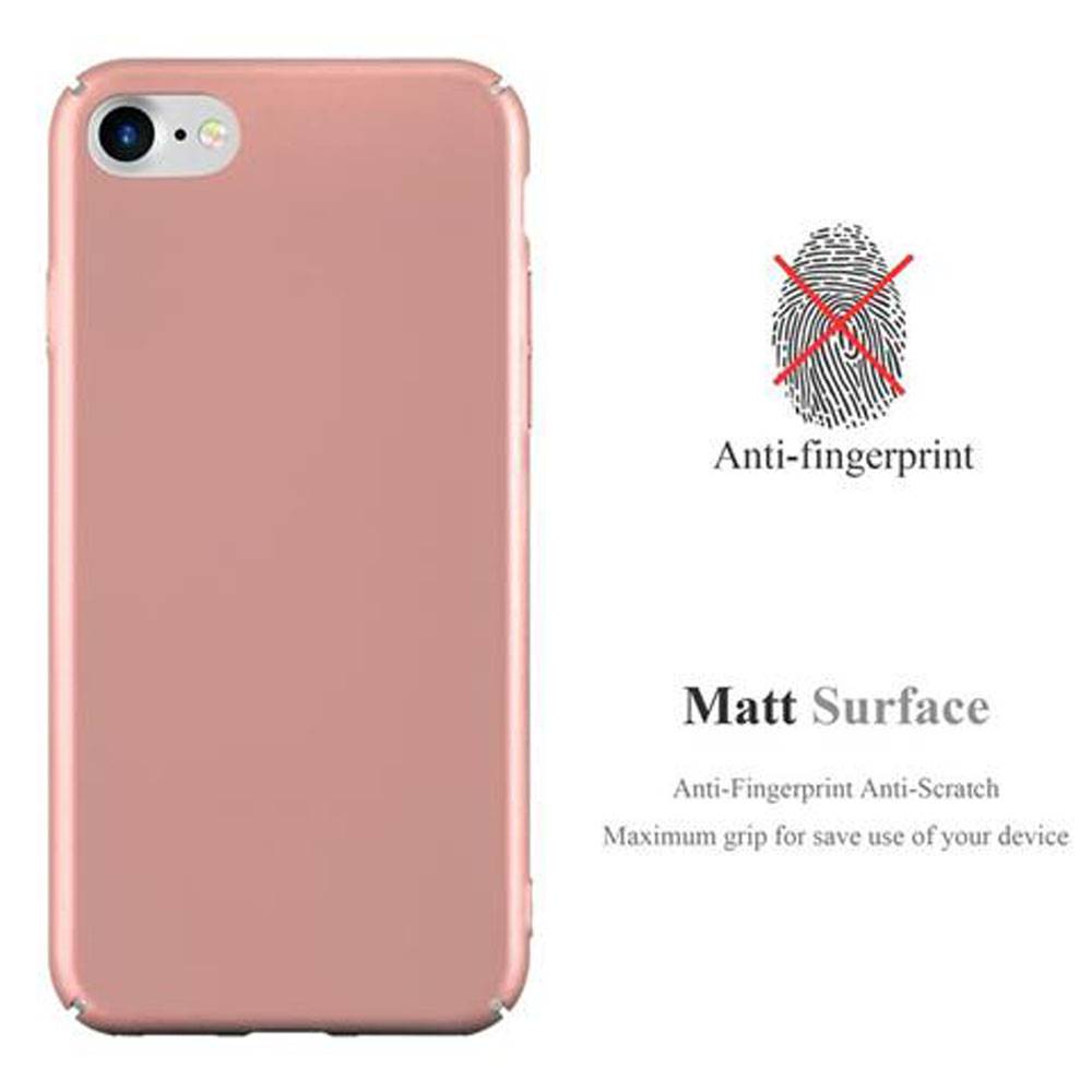 Cadorabo Hülle für Apple iPhone 7 / 7S / 8 / SE 2020 Schutzhülle in Rosa Hard Case Handy Hülle Etui