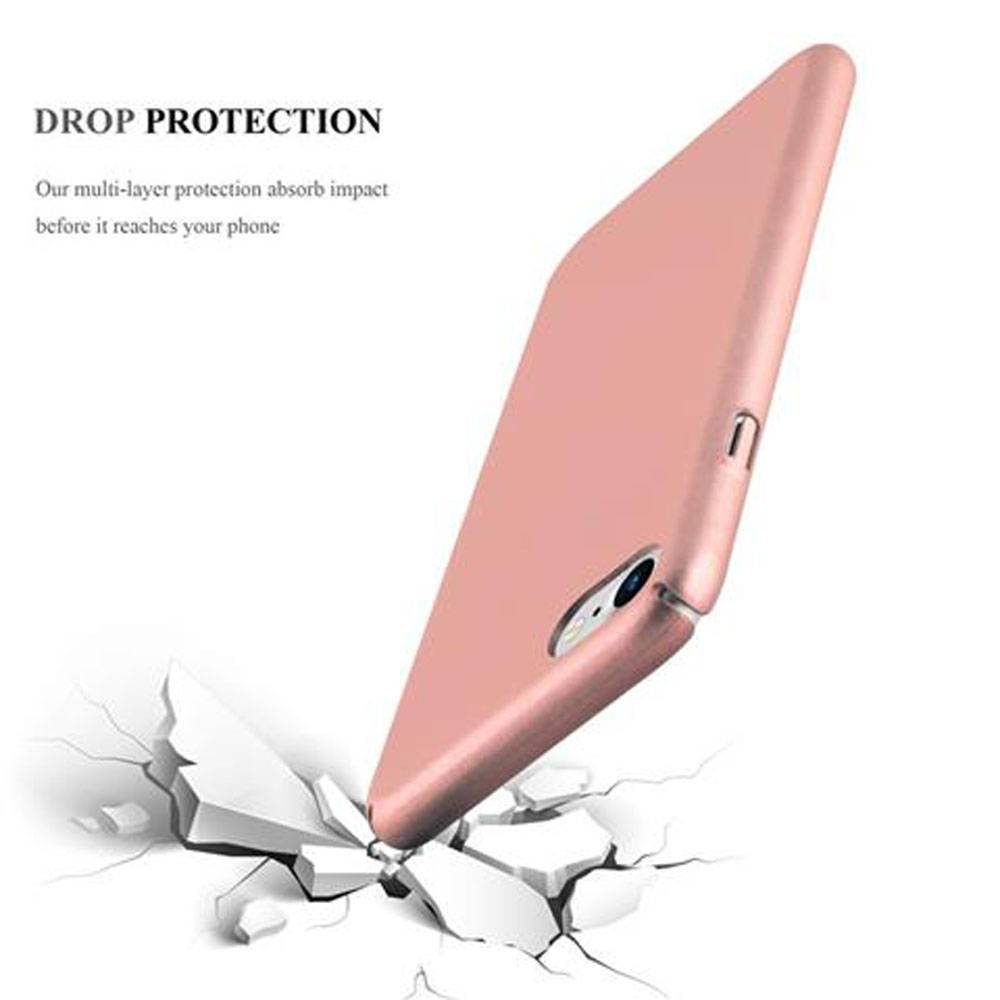 Cadorabo Hülle für Apple iPhone 7 / 7S / 8 / SE 2020 Schutzhülle in Rosa Hard Case Handy Hülle Etui