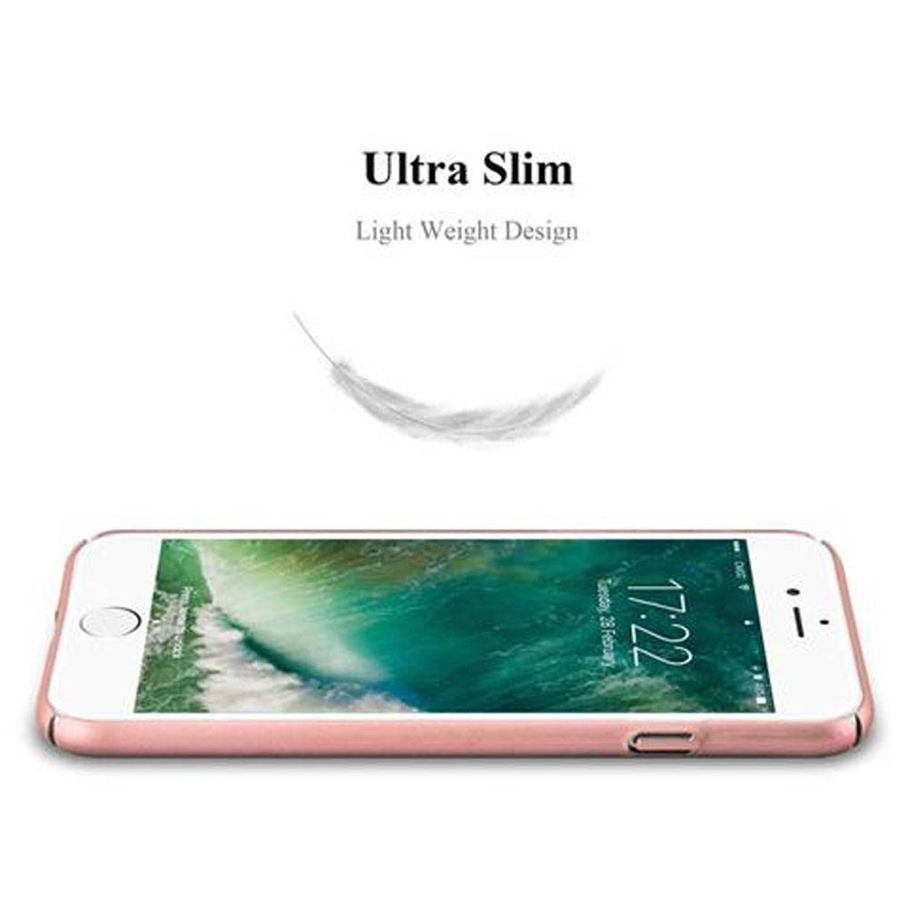 Cadorabo Hülle für Apple iPhone 7 / 7S / 8 / SE 2020 Schutzhülle in Rosa Hard Case Handy Hülle Etui