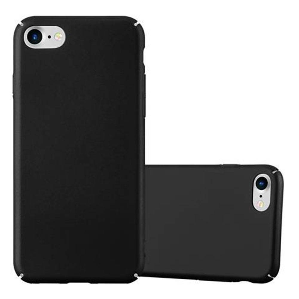 Cadorabo Hülle für Apple iPhone 7 / 7S / 8 / SE 2020 Schutzhülle in Schwarz Hard Case Handy Hülle Etui
