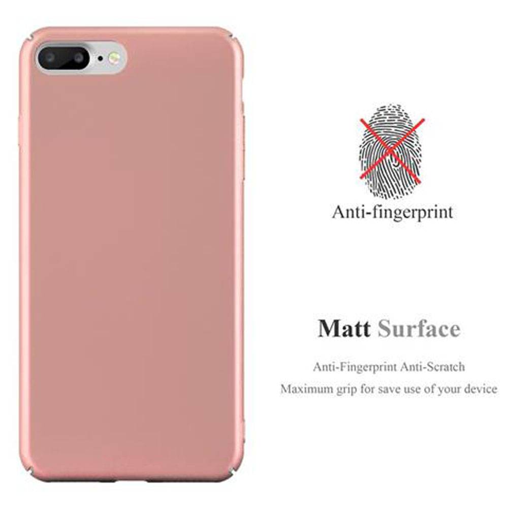 Cadorabo Hülle für Apple iPhone 7 PLUS / 7S PLUS / 8 PLUS Schutzhülle in Rosa Hard Case Handy Hülle Etui