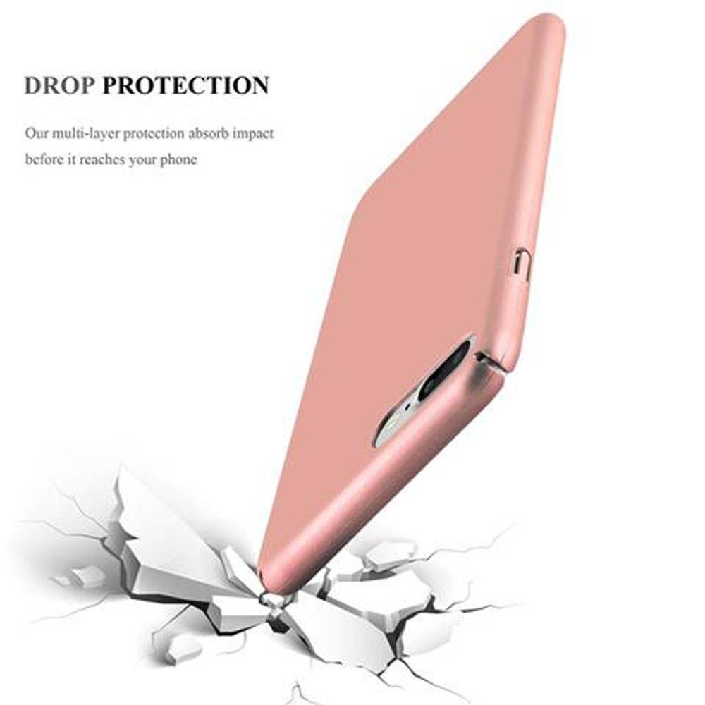 Cadorabo Hülle für Apple iPhone 7 PLUS / 7S PLUS / 8 PLUS Schutzhülle in Rosa Hard Case Handy Hülle Etui