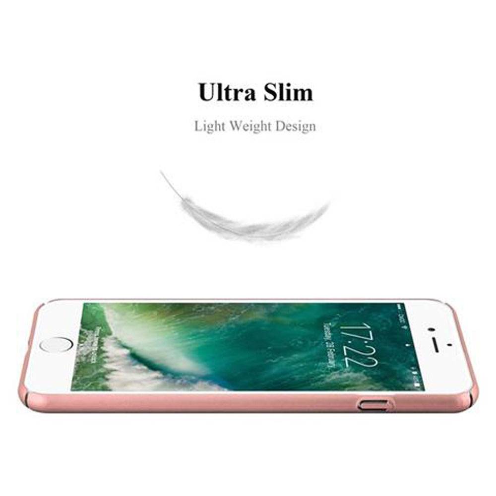 Cadorabo Hülle für Apple iPhone 7 PLUS / 7S PLUS / 8 PLUS Schutzhülle in Rosa Hard Case Handy Hülle Etui