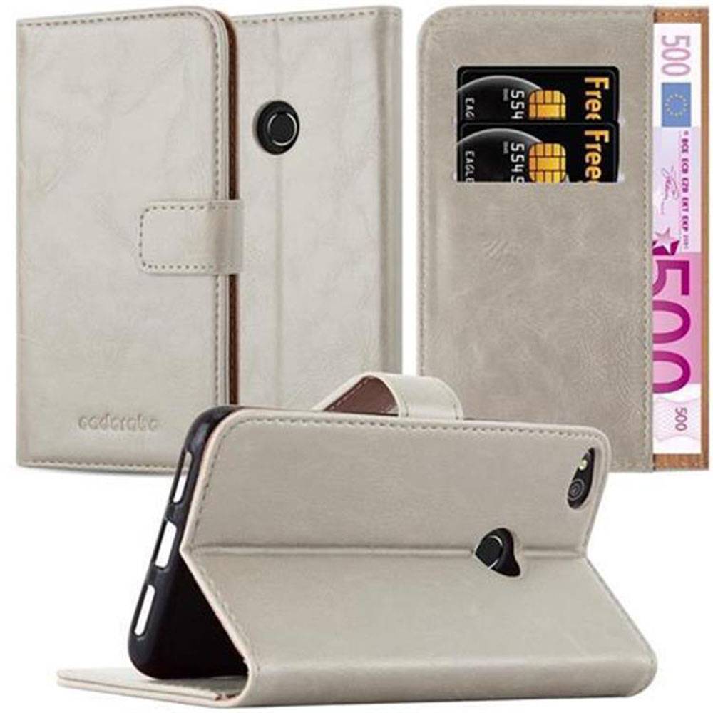 Cadorabo Hülle für Huawei P8 LITE 2017 / P9 LITE 2017 Schutzhülle in Braun Handyhülle Book Tasche Case Etui Luxury