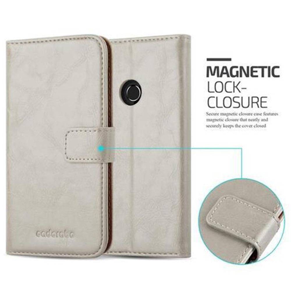 Cadorabo Hülle für Huawei P8 LITE 2017 / P9 LITE 2017 Schutzhülle in Braun Handyhülle Book Tasche Case Etui Luxury