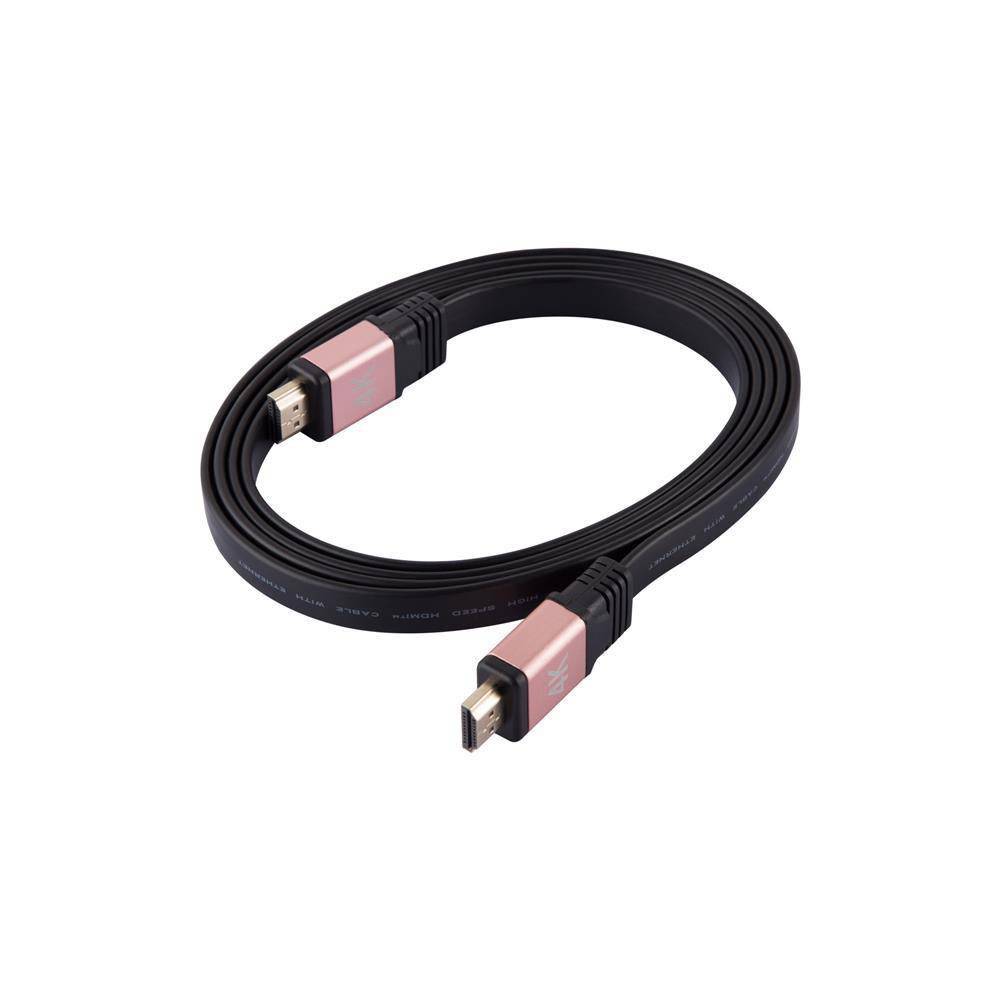 Cadorabo 1.8 m Slim Series (Flaches Kabel) Steckerkabel mit kompatiblen HDMI-Anschluss