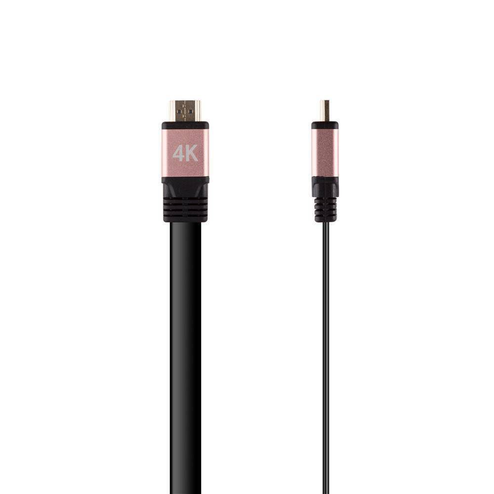 Cadorabo 1.8 m Slim Series (Flaches Kabel) Steckerkabel mit kompatiblen HDMI-Anschluss