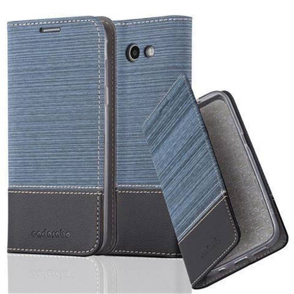 Cadorabo Hülle für Samsung Galaxy J7 2017 US Version Schutzhülle in Blau Handy Hülle Etui Book Case Cover