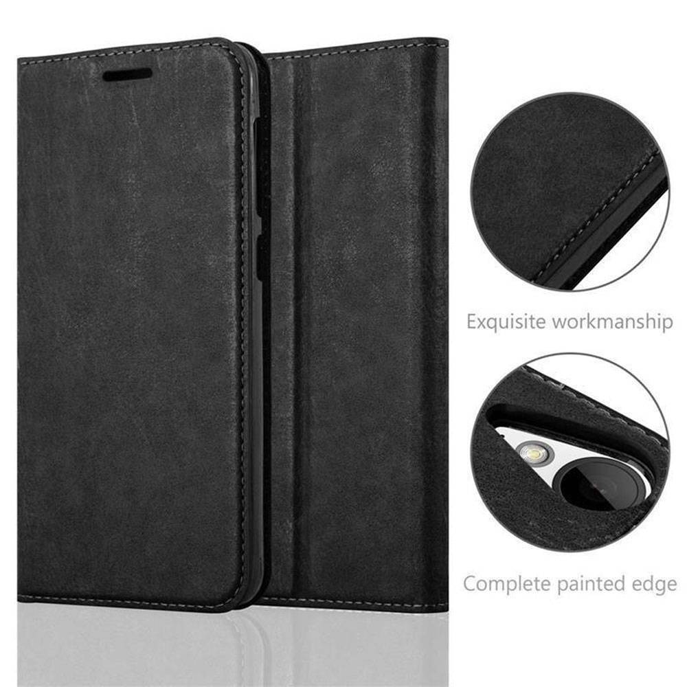 Cadorabo Hülle für HTC Desire 10 LIFESTYLE / Desire 825 Schutz Hülle in Schwarz Handyhülle Etui Case Cover