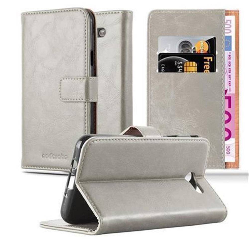 Cadorabo Hülle für Samsung Galaxy J7 2017 US Version Schutzhülle in Braun Handyhülle Book Tasche Case Etui Luxury