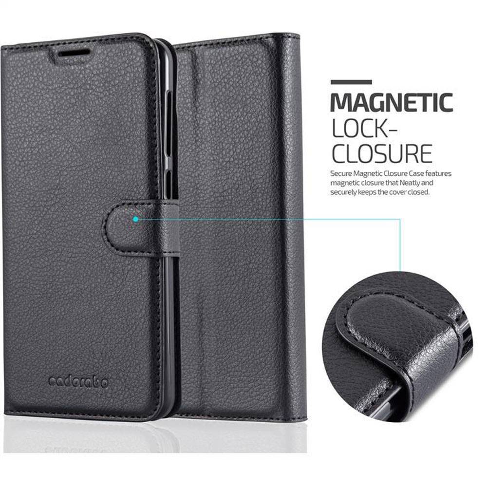 Cadorabo Hülle für HTC Desire 10 LIFESTYLE / Desire 825 Schutz Hülle in Schwarz Handyhülle Etui Case Cover