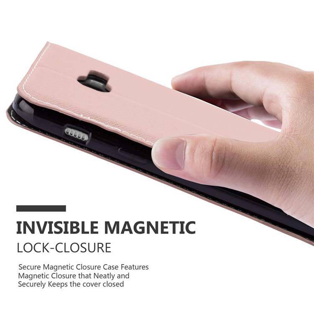 Cadorabo Hülle für Samsung Galaxy A3 2017 Schutzhülle in Rosa SHandyhülle Book Case Etui Kunstleder