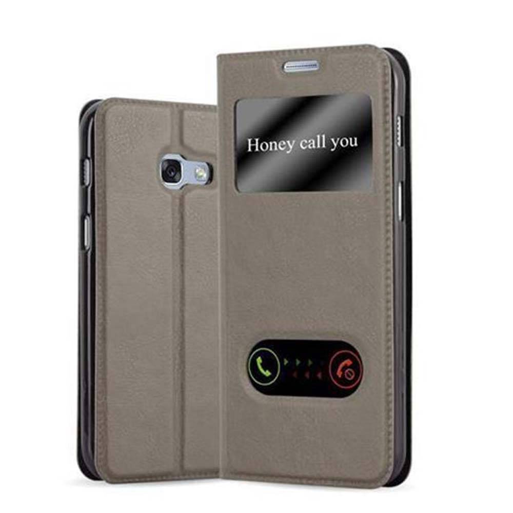 Cadorabo Schutzhülle für Samsung Galaxy A5 2017 Hülle in Braun Handyhülle Book Case Cover Etui