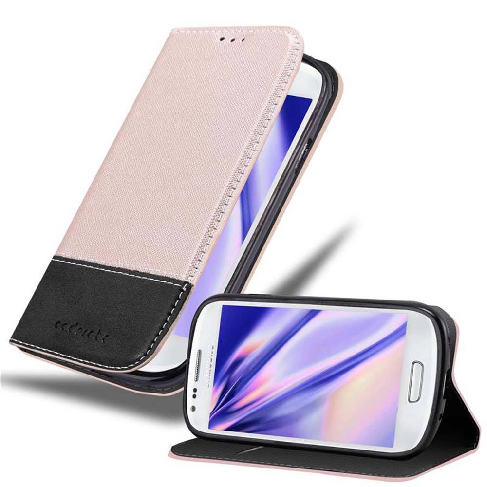 Cadorabo Hülle für Samsung Galaxy S3 MINI Schutzhülle in Rosa SHandyhülle Book Case Etui Kunstleder