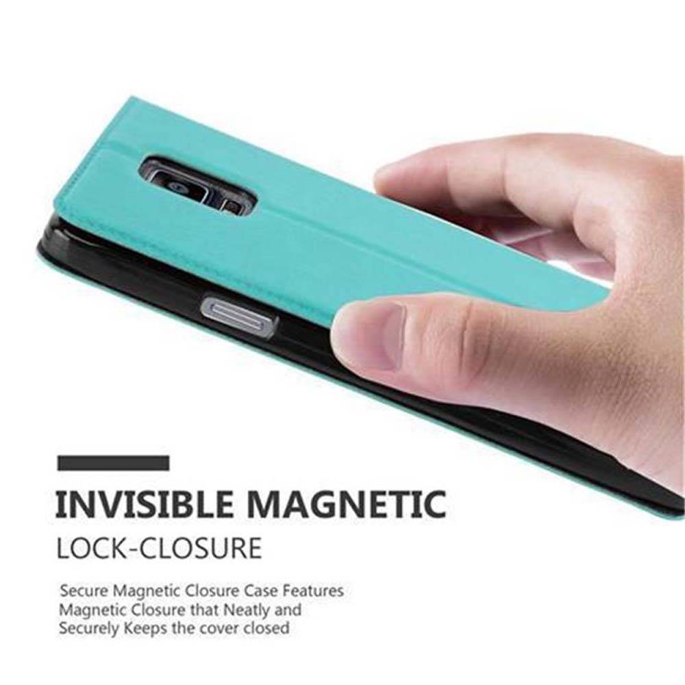Cadorabo Schutzhülle für Samsung Galaxy NOTE 4 Hülle in Türkis Handyhülle Book Case Cover Etui