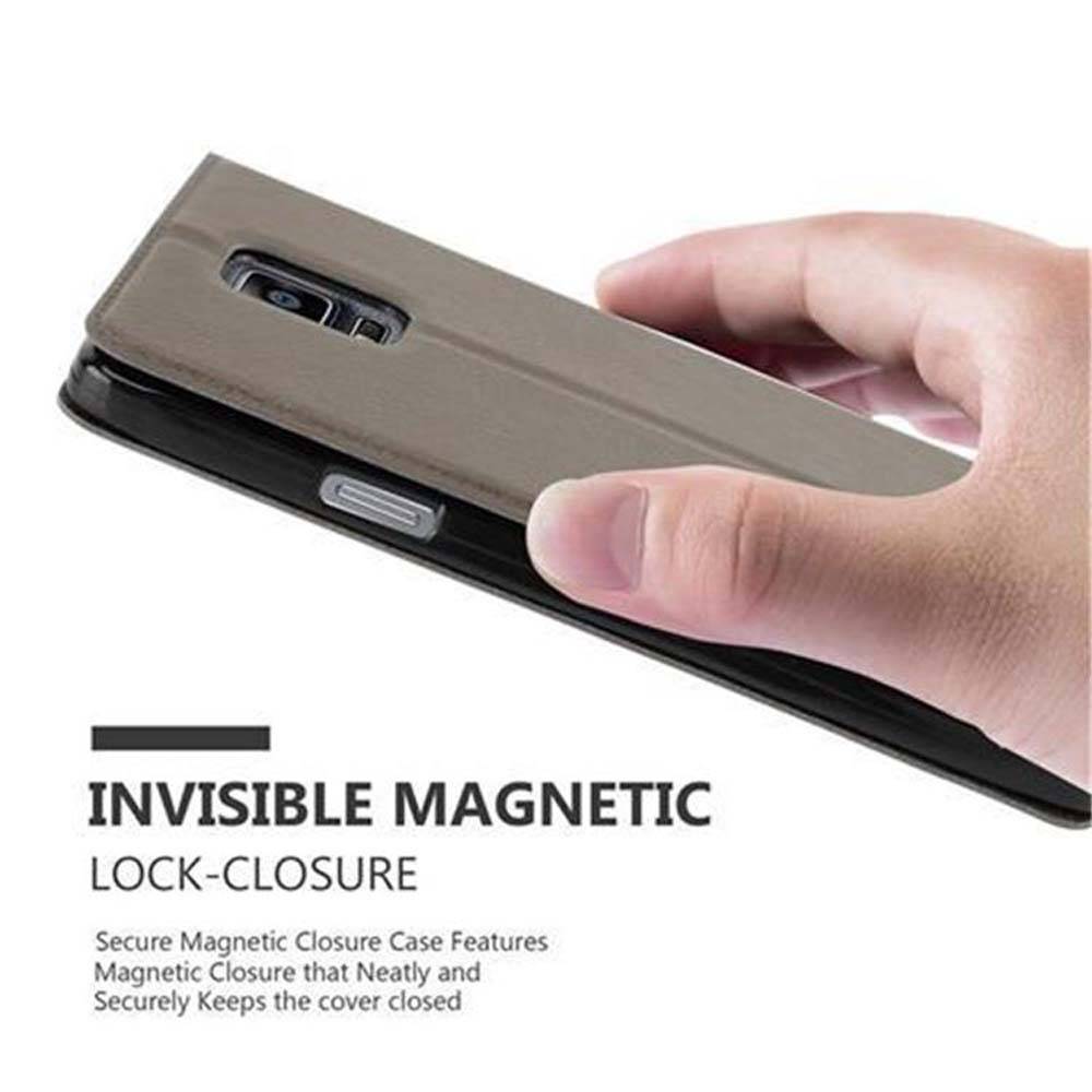 Cadorabo Schutzhülle für Samsung Galaxy NOTE 4 Hülle in Braun Handyhülle Book Case Cover Etui