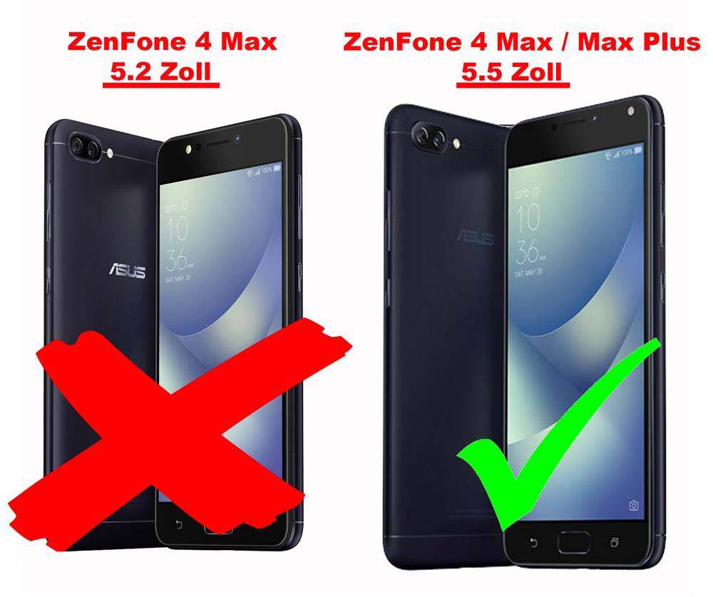 Cadorabo Panzer Folie für Asus ZenFone 4 MAX (5,5 Zoll) Schutzfolie in Transparent Gehärtetes Tempered