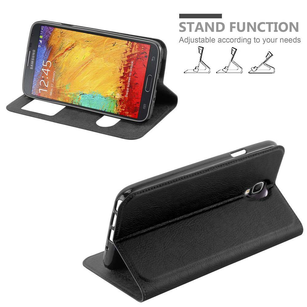Cadorabo Schutzhülle für Samsung Galaxy NOTE 3 NEO Hülle in Schwarz Handyhülle Book Case Cover Etui
