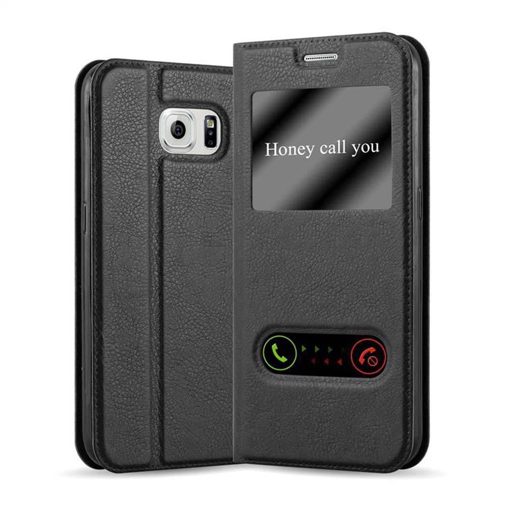 Cadorabo Schutzhülle für Samsung Galaxy NOTE 5 Hülle in Schwarz Handyhülle Book Case Cover Etui