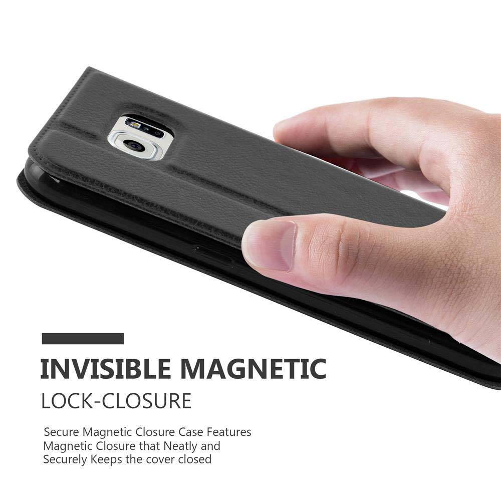 Cadorabo Schutzhülle für Samsung Galaxy NOTE 5 Hülle in Schwarz Handyhülle Book Case Cover Etui