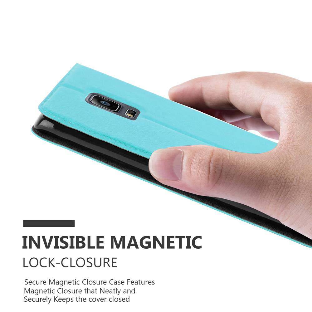 Cadorabo Schutzhülle für Samsung Galaxy NOTE EDGE Hülle in Türkis Handyhülle Book Case Cover Etui