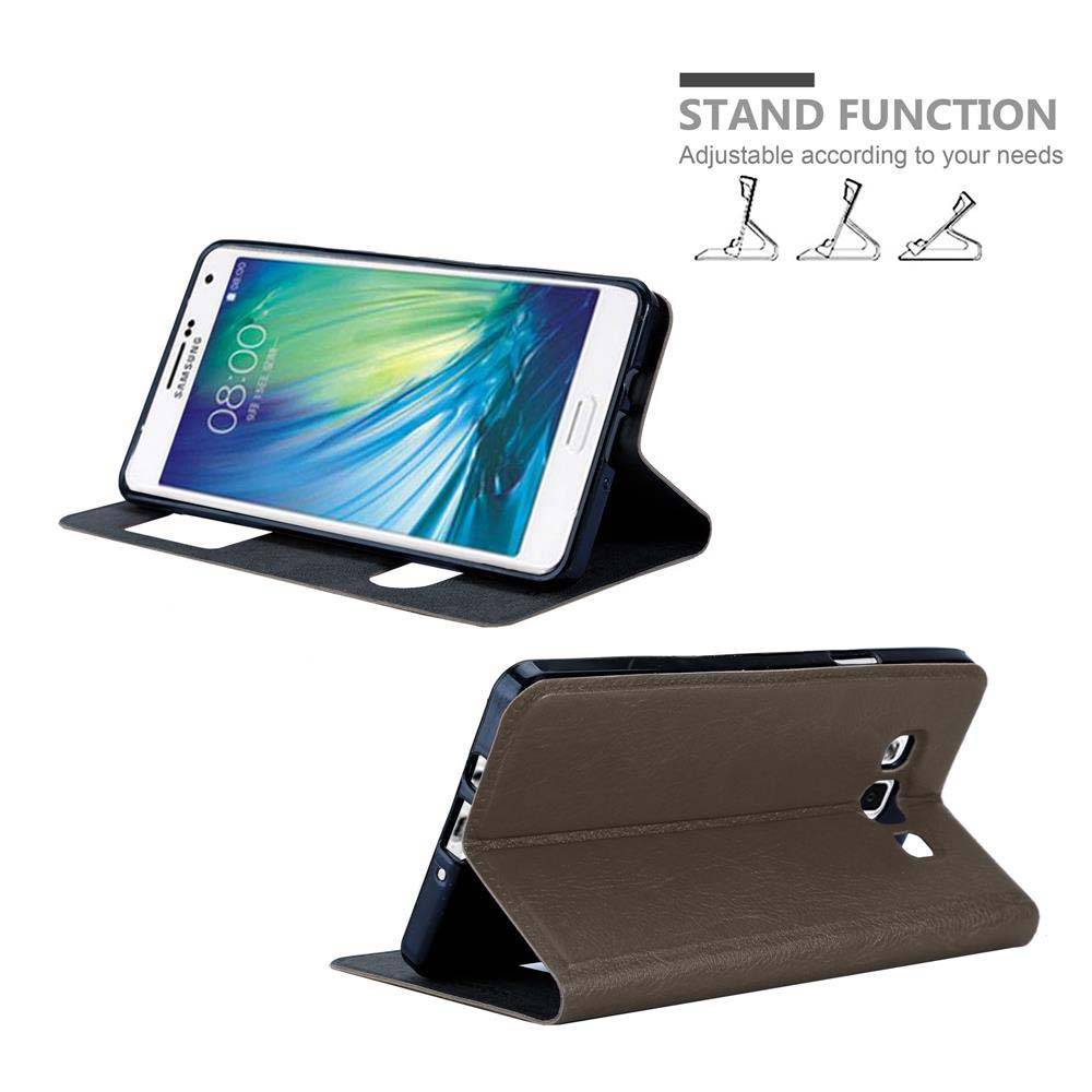 Cadorabo Schutzhülle für Samsung Galaxy A7 2015 Hülle in Braun Handyhülle Book Case Cover Etui