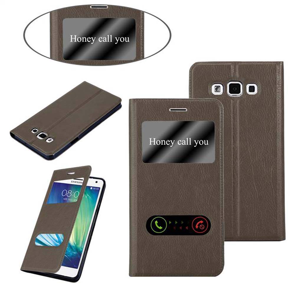 Cadorabo Schutzhülle für Samsung Galaxy A7 2015 Hülle in Braun Handyhülle Book Case Cover Etui