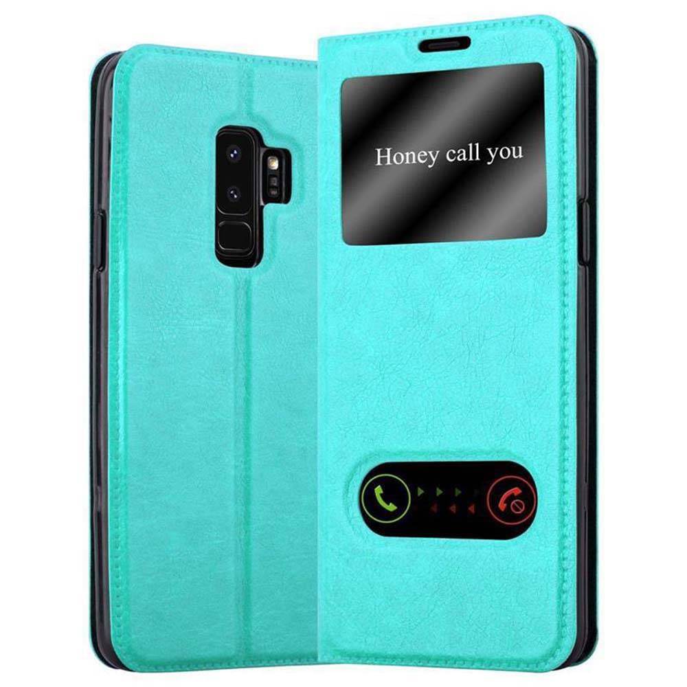 Cadorabo Schutzhülle für Samsung Galaxy S9 PLUS Hülle in Türkis Handyhülle Book Case Cover Etui