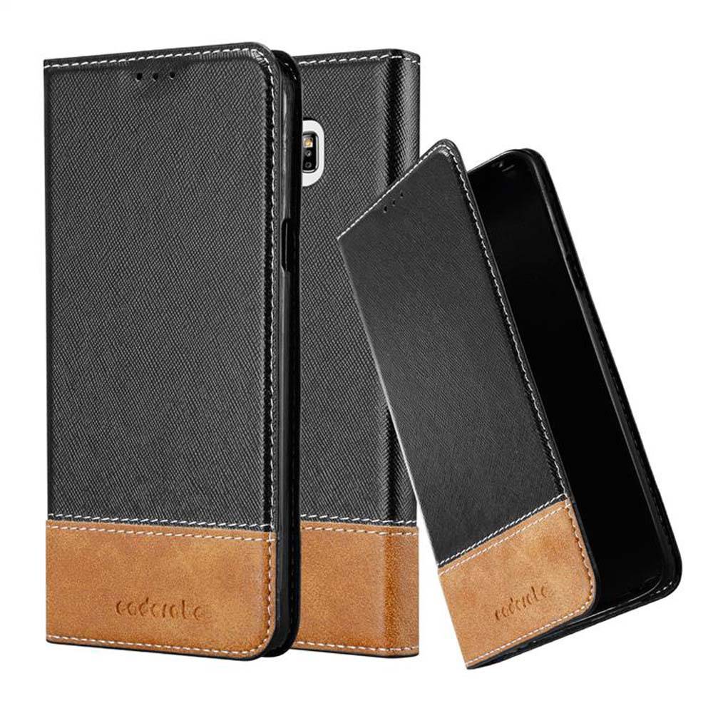 Cadorabo Hülle für Samsung Galaxy NOTE 5 Schutzhülle in Schwarz SHandyhülle Book Case Etui Kunstleder