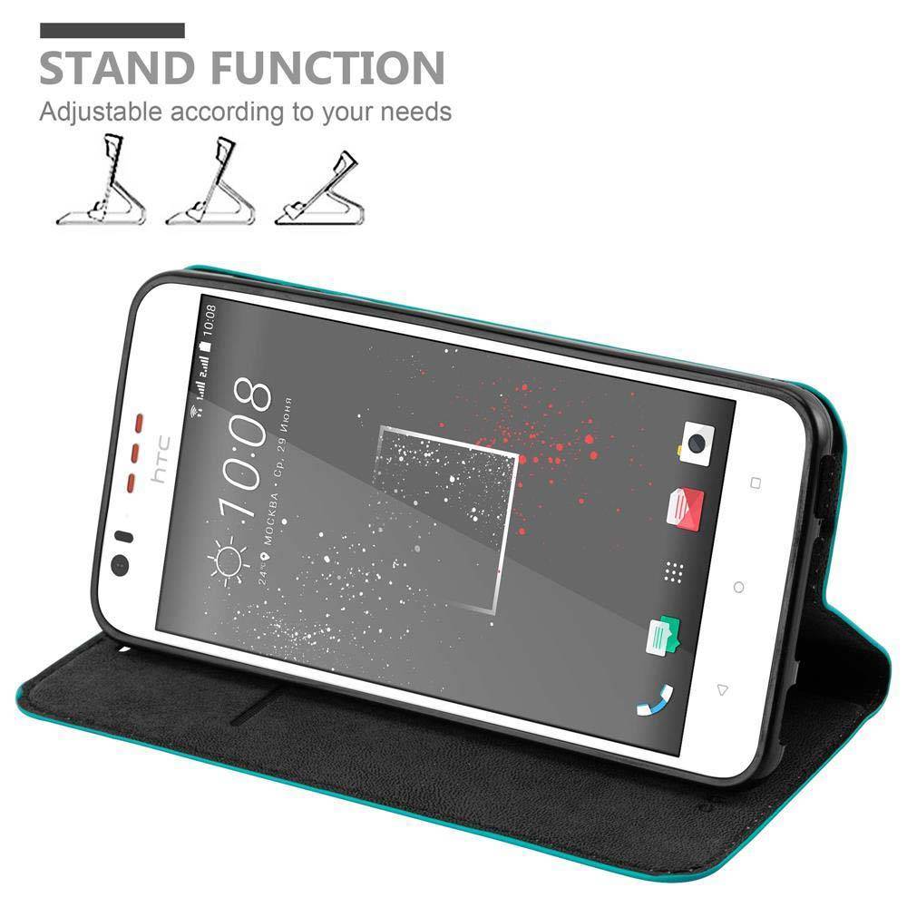 Cadorabo Hülle für HTC Desire 10 LIFESTYLE / Desire 825 Schutz Hülle in Türkis Handyhülle Etui Case Cover