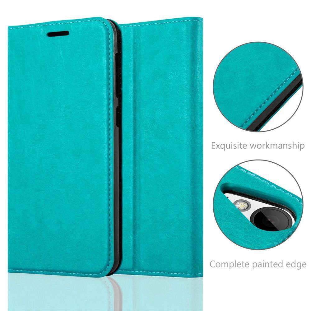 Cadorabo Hülle für HTC Desire 10 LIFESTYLE / Desire 825 Schutz Hülle in Türkis Handyhülle Etui Case Cover