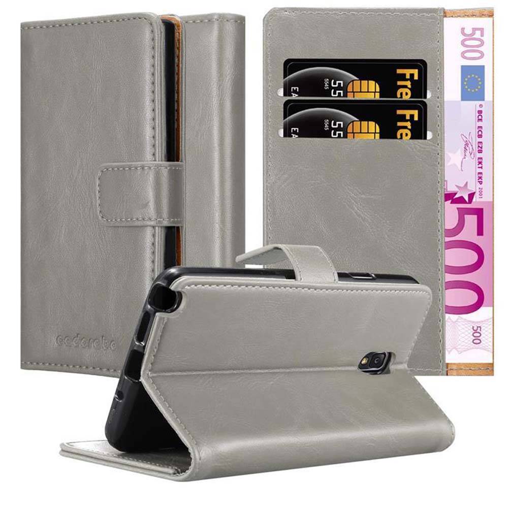 Cadorabo Hülle für Samsung Galaxy NOTE 3 NEO Schutzhülle in Braun Handyhülle Book Tasche Case Etui Luxury