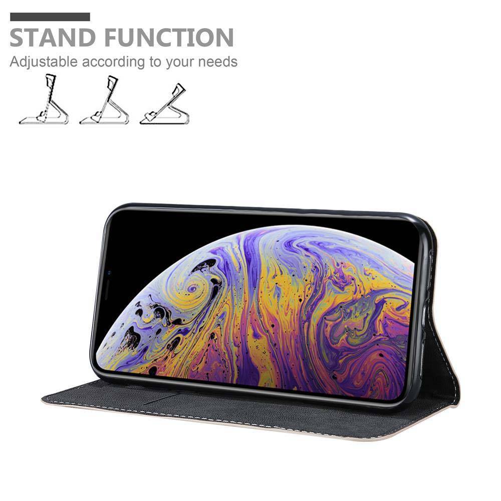 Cadorabo Hülle für Apple iPhone XS MAX Schutzhülle in Rosa SHandyhülle Book Case Etui Kunstleder