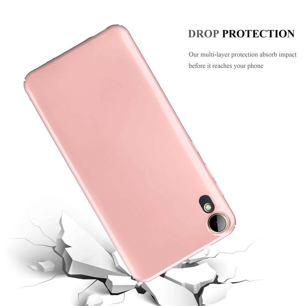 Cadorabo Hülle für HTC Desire 10 LIFESTYLE / Desire 825 Schutzhülle in Rosa Hard Case Handy Hülle Etui